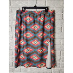 NWT skirt ROWDY CROWD Clothing Women's size XL Western Aztec stretch